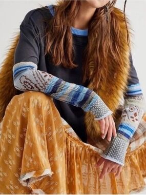 Free People We The Free Heritage Mix Cuff Sz S